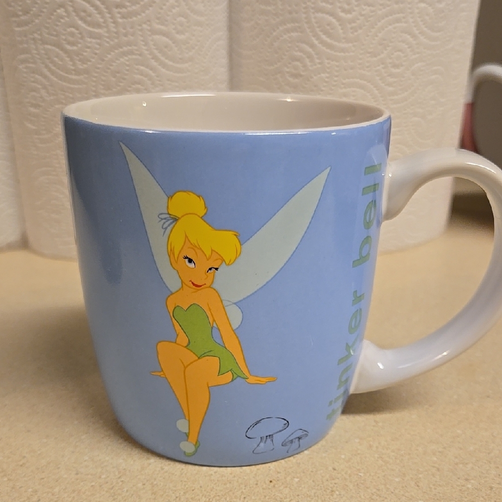 Disney Store Tinker Bell Blue Coffee Tea Mug